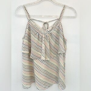 WHIMSICAL DOT FLOWY TOP